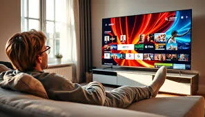 IPTV sport streaming hemma på stor TV